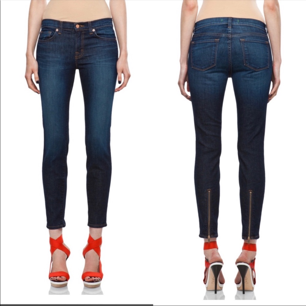 J Brand Cass Morocco Skinny Zipped Ankle Jean Size 26